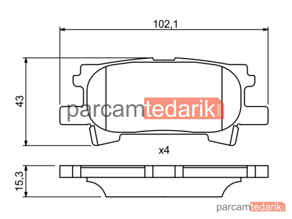 BOSCH 0986494224 | Fren Balatası (Arka) — Lexus RX