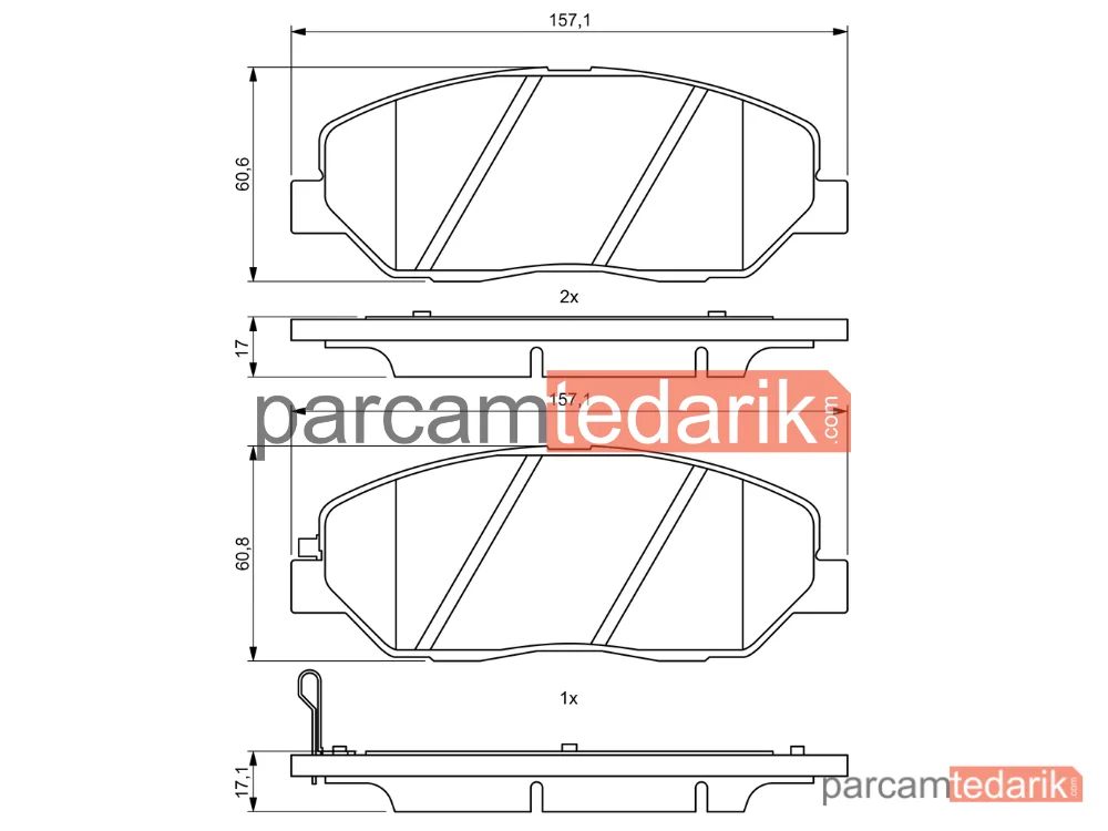 BOSCH 0986494227 | Fren Balatası — Hyundai Santa FÉ II, Hyundai Santa FÉ III, Hyundai Grand Santa FÉ