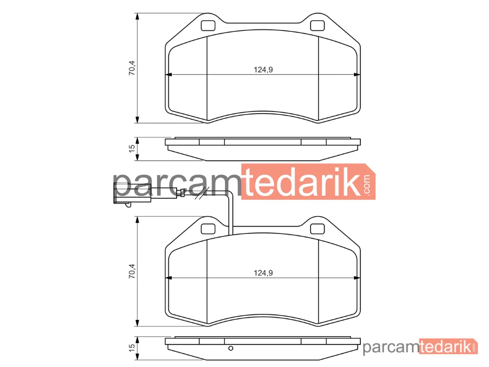 BOSCH 0986494228 | Fren Balatası (Ön) — Renault Megane III Coupe, Renault Megane II, Abarth 500 / 595 / 695