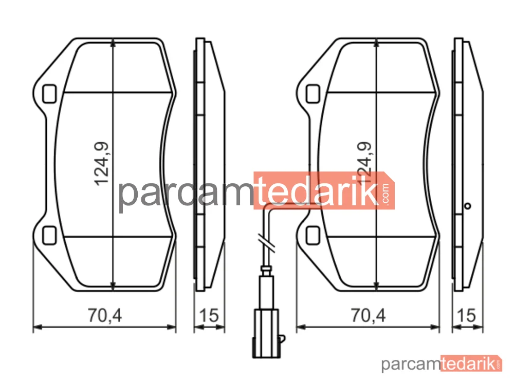 BOSCH 0986494228 | Fren Balatası (Ön) — Renault Megane III Coupe, Renault Megane II, Abarth 500 / 595 / 695