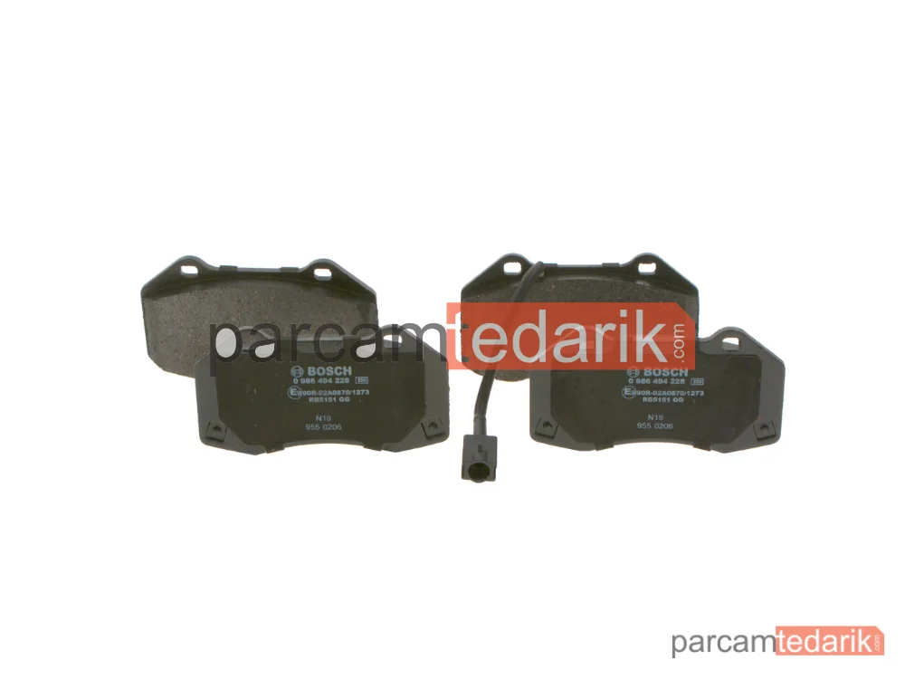 Fren Balatası (Ön) — Renault Megane III Coupe, Renault Megane II, Abarth 500 / 595 / 695 - 0986494228