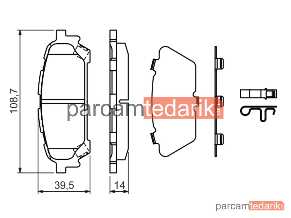 0986494232 | Fren Balatası (Arka) — Subaru Forester, Subaru Impreza