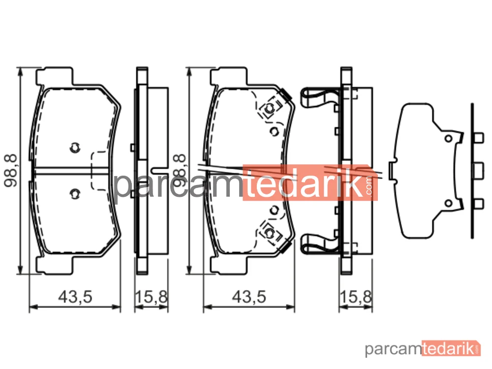 BOSCH 0986494237 | Fren Balatası (Ön) — SsangYong Rexton / Rexton II, SsangYong Actyon I, SsangYong Kyron