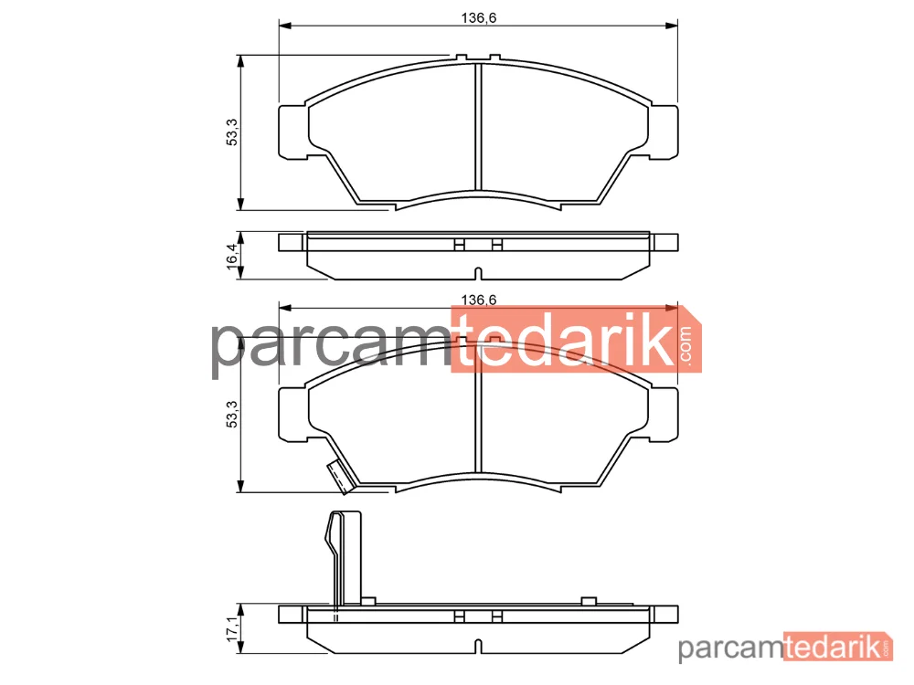 BOSCH 0986494238 | Fren Balatası — Suzuki Liana