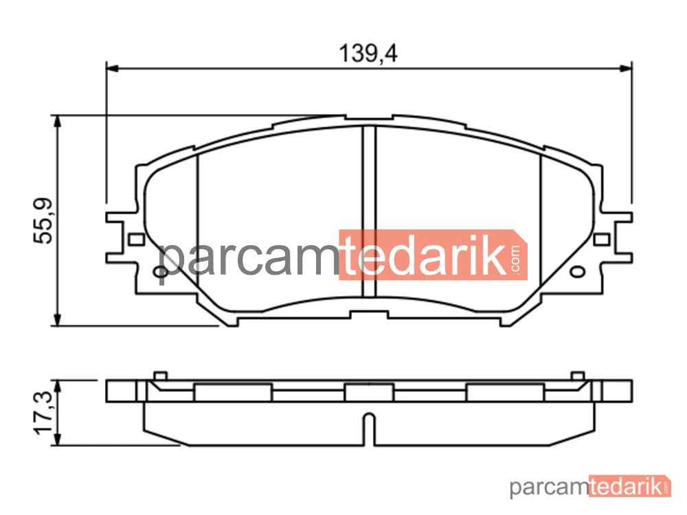 BOSCH 0986494240 | Fren Balatası — Toyota Auris, Subaru Trezia, Toyota Corolla