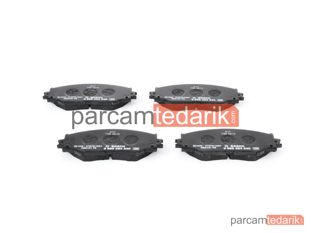 BOSCH 0986494240 | Fren Balatası — Toyota Auris, Subaru Trezia, Toyota Corolla