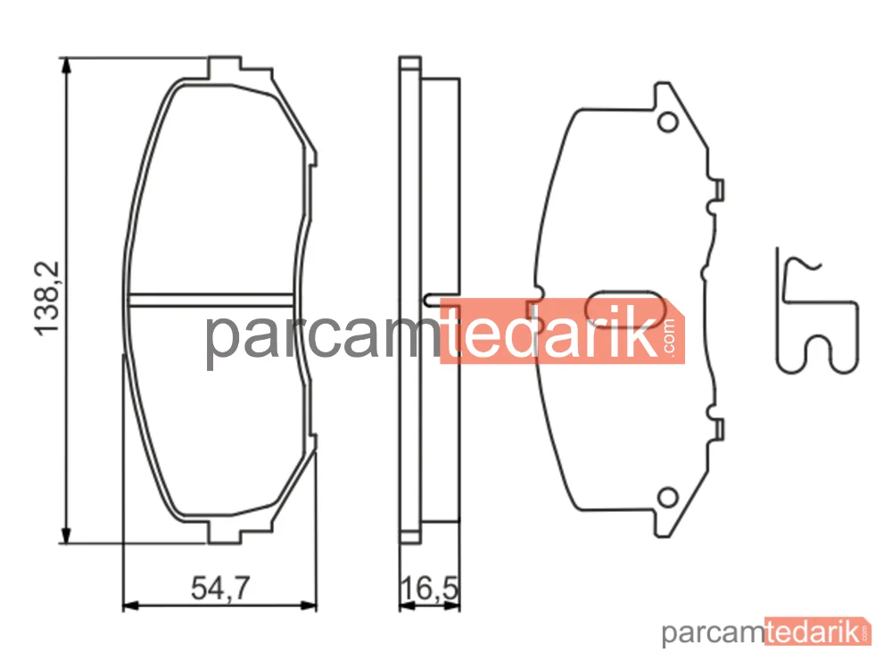 BOSCH 0986494241 | Fren Balatası (Ön) — Suzuki Grand Vitara II, Suzuki Grand Vitara I Açık Arazi Aracı