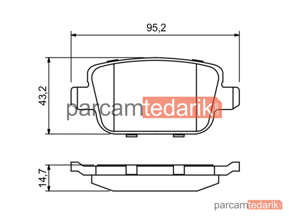 BOSCH 0986494247 | Fren Balatası (Arka) — Volvo V70 III, Ford Mondeo IV, Volvo XC70 II