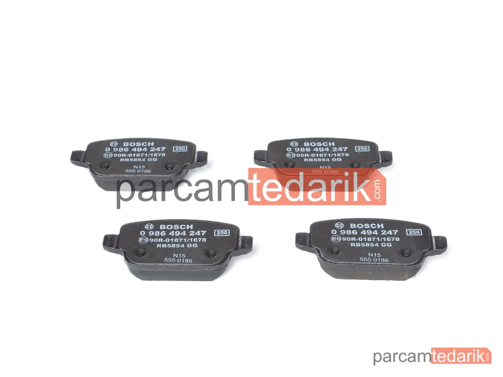BOSCH 0986494247 | Fren Balatası (Arka) — Volvo V70 III, Ford Mondeo IV, Volvo XC70 II