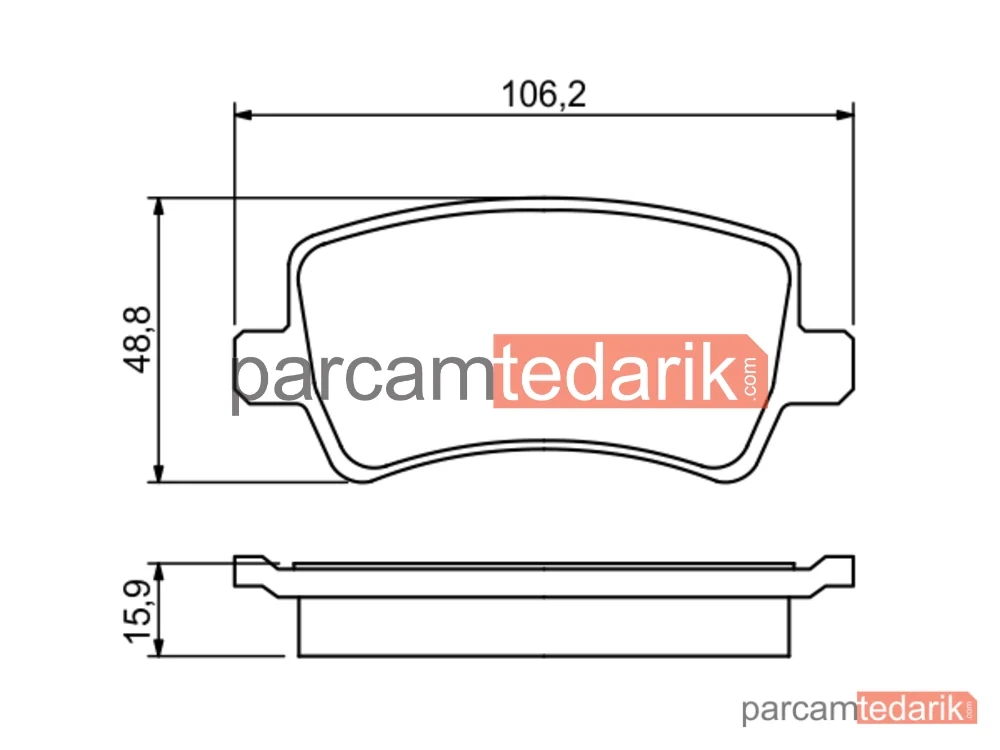 BOSCH 0986494248 | Fren Balatası (Arka) — Volvo V60 I, Volvo V70 III, Volvo S80 II
