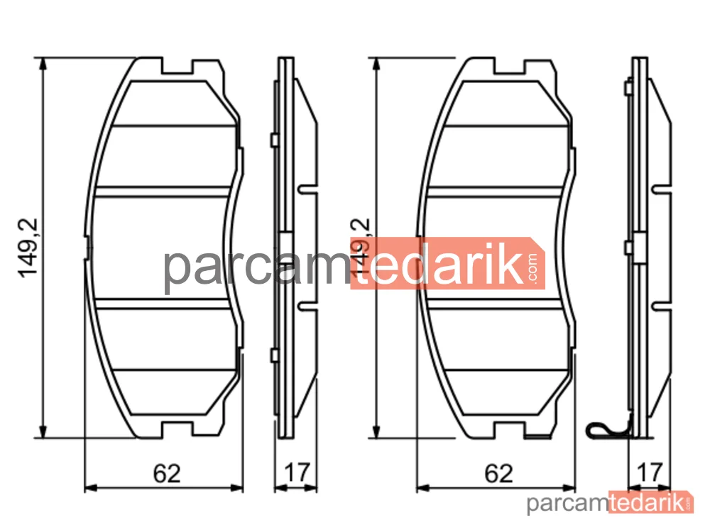 BOSCH 0986494250 | Fren Balatası (Ön) — Chevrolet Captiva, Opel Antara A, Chevrolet Captiva Sport