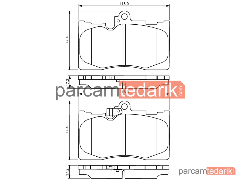 BOSCH 0986494252 | Fren Balatası (Ön) — Lexus GS, Lexus RC, Lexus LS