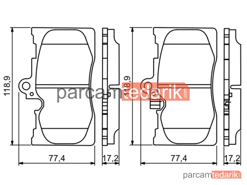 BOSCH 0986494252 | Fren Balatası (Ön) — Lexus GS, Lexus RC, Lexus LS