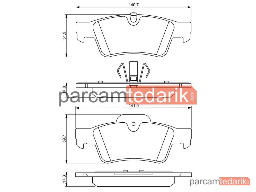 BOSCH 0986494256 | Fren Balatası — Mercedes-Benz M-Serisi, Mercedes-Benz R-Serisi, Mercedes-Benz G-Serisi