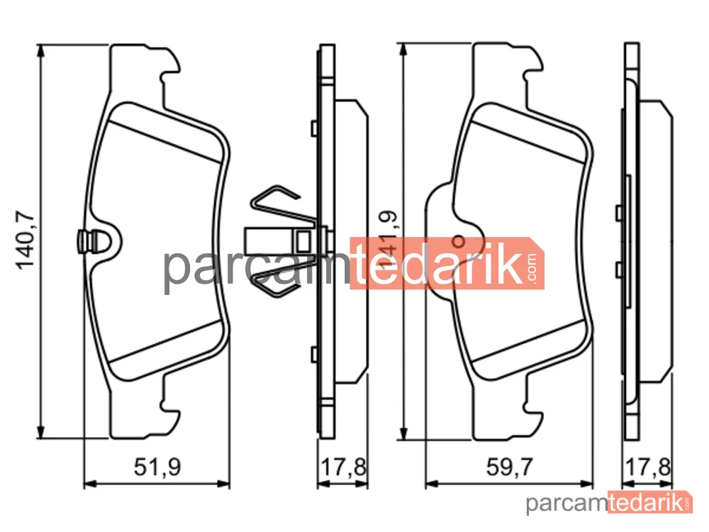 BOSCH 0986494256 | Fren Balatası — Mercedes-Benz M-Serisi, Mercedes-Benz R-Serisi, Mercedes-Benz G-Serisi