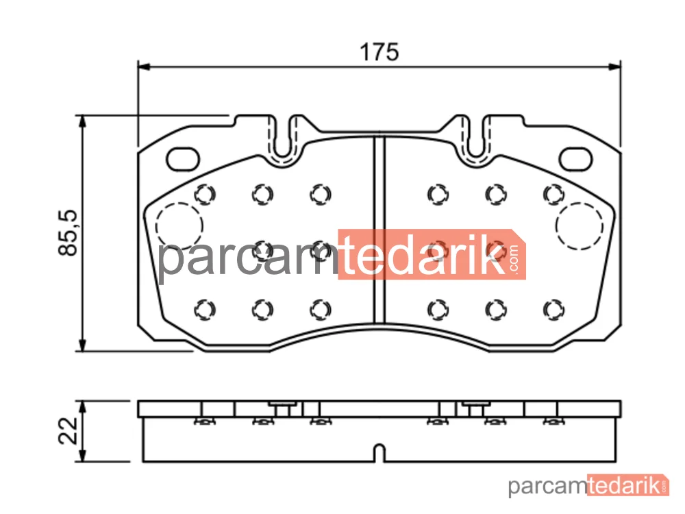 BOSCH 0986494257 | Fren Balatası (Ön) — Iveco Daily IV