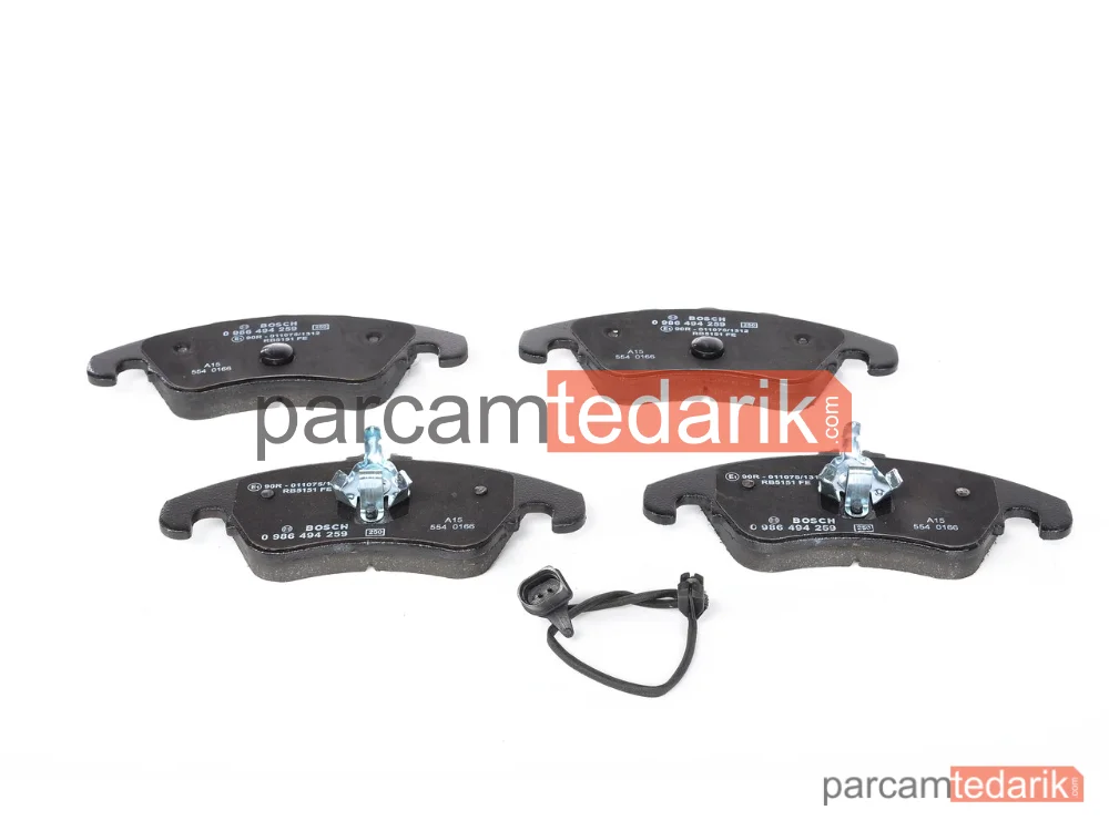 BOSCH 0986494259 | Fren Balatası (Ön) — Audi A5, Audi A5 Cabrio, Audi A4 B8
