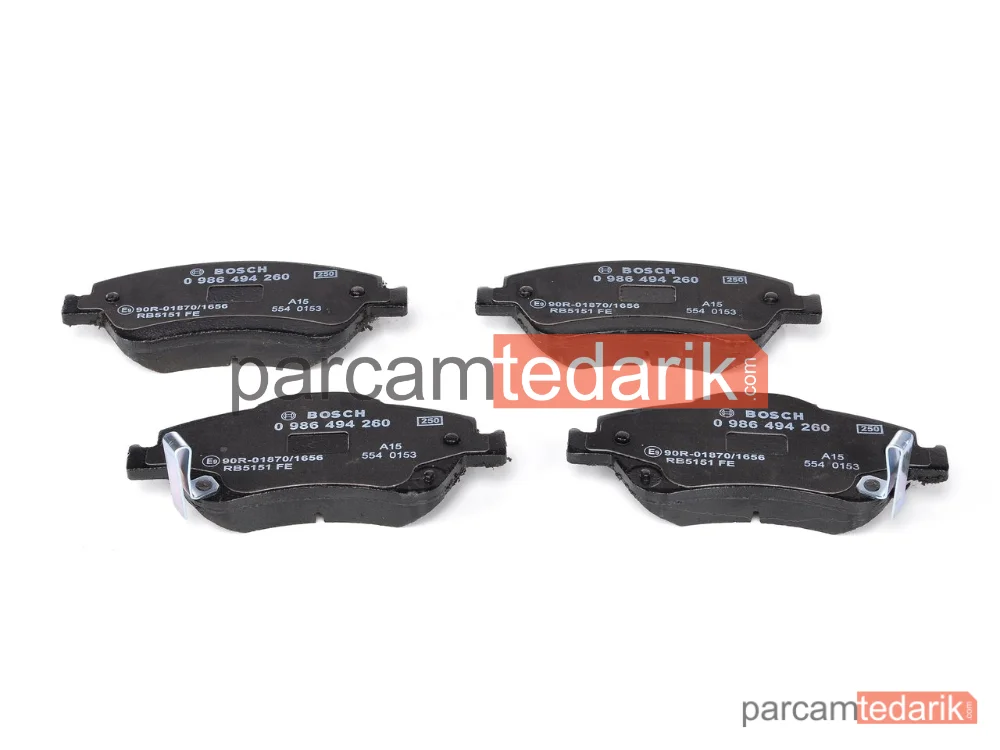 BOSCH 0986494260 | Fren Balatası (Ön) — Toyota Auris, Toyota Corolla