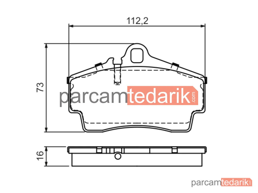 BOSCH 0986494265 | Fren Balatası (Arka) — Porsche Boxster, Porsche 911 Cabrio, Porsche 911
