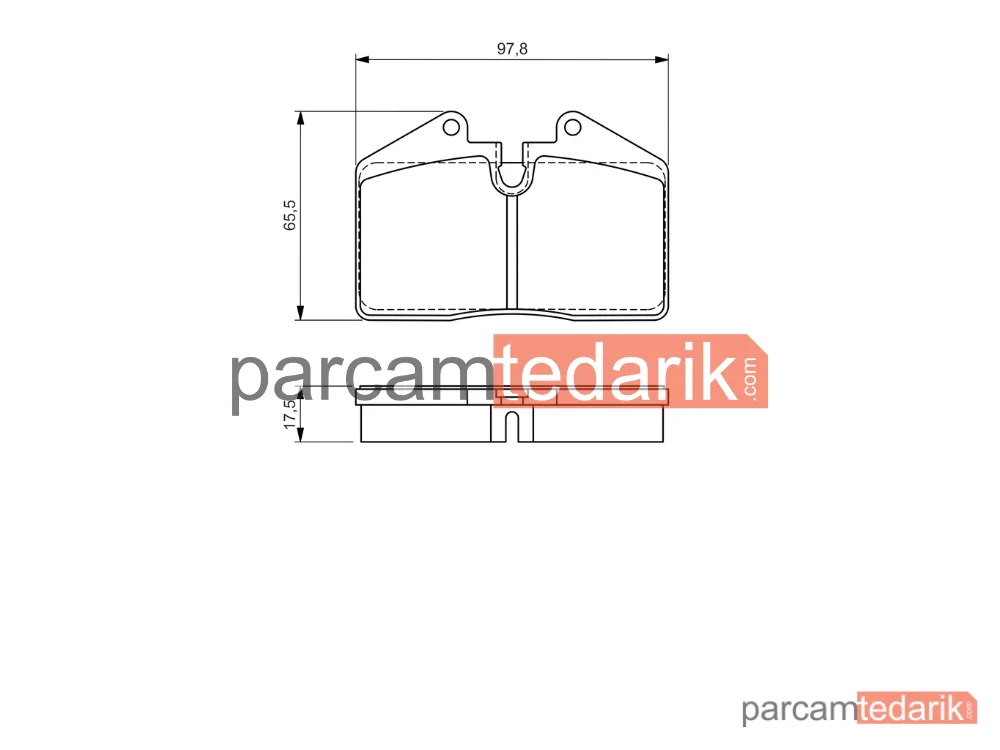 BOSCH 0986494267 | Fren Balatası (Arka) — Porsche 911, Porsche 911 Cabrio, Porsche 928