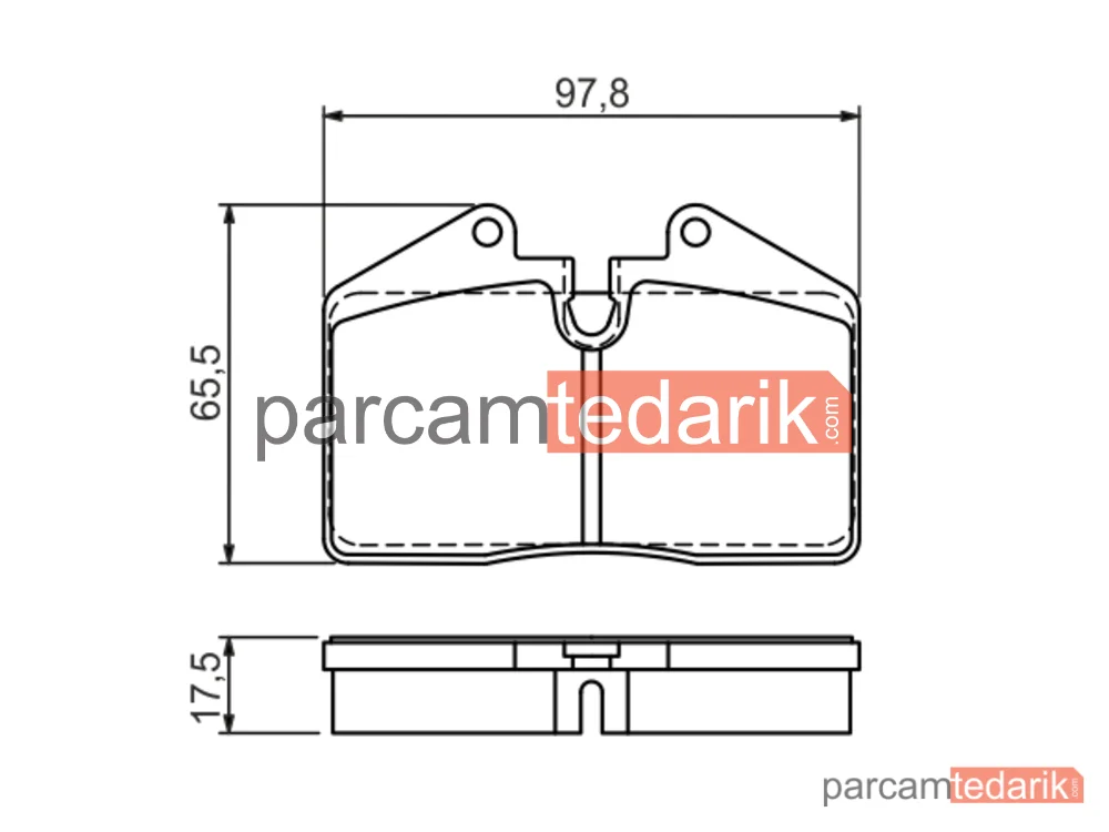 BOSCH 0986494267 | Fren Balatası (Arka) — Porsche 911, Porsche 911 Cabrio, Porsche 928