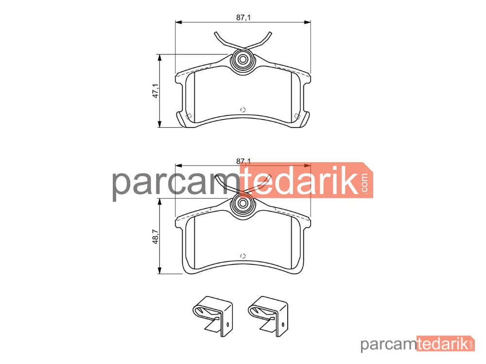 BOSCH 0986494274 | Fren Balatası (Arka) — Toyota Corolla Liftback, Toyota Corolla, Toyota Corolla Compact