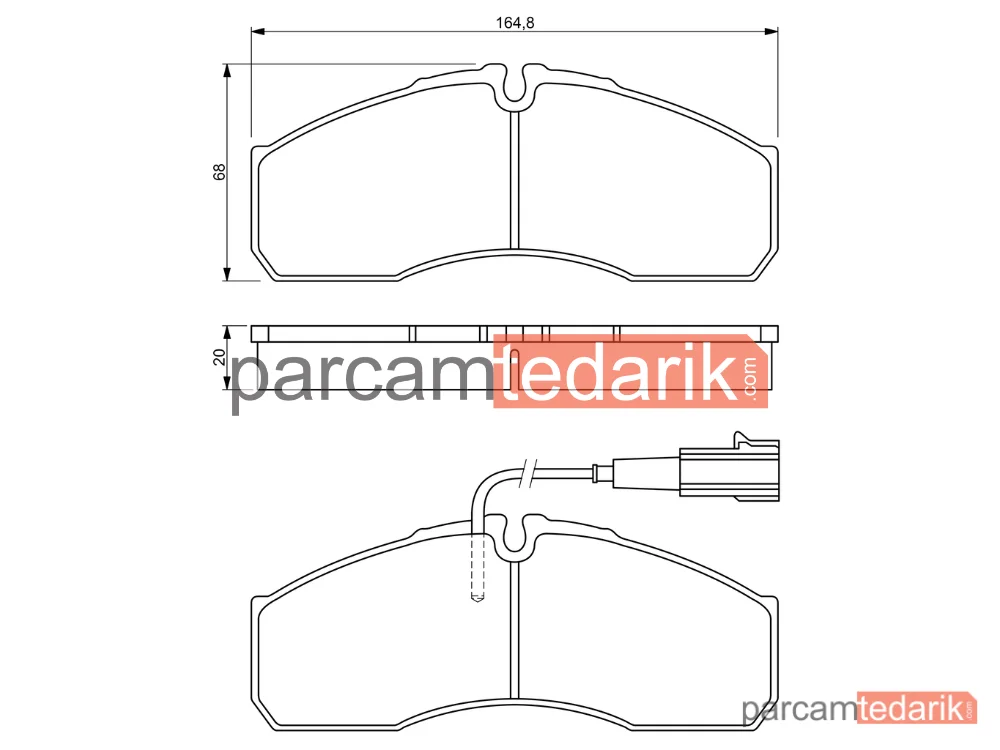 BOSCH 0986494278 | Fren Balatası — Nissan Cabstar, Nissan NT400 Cabstar