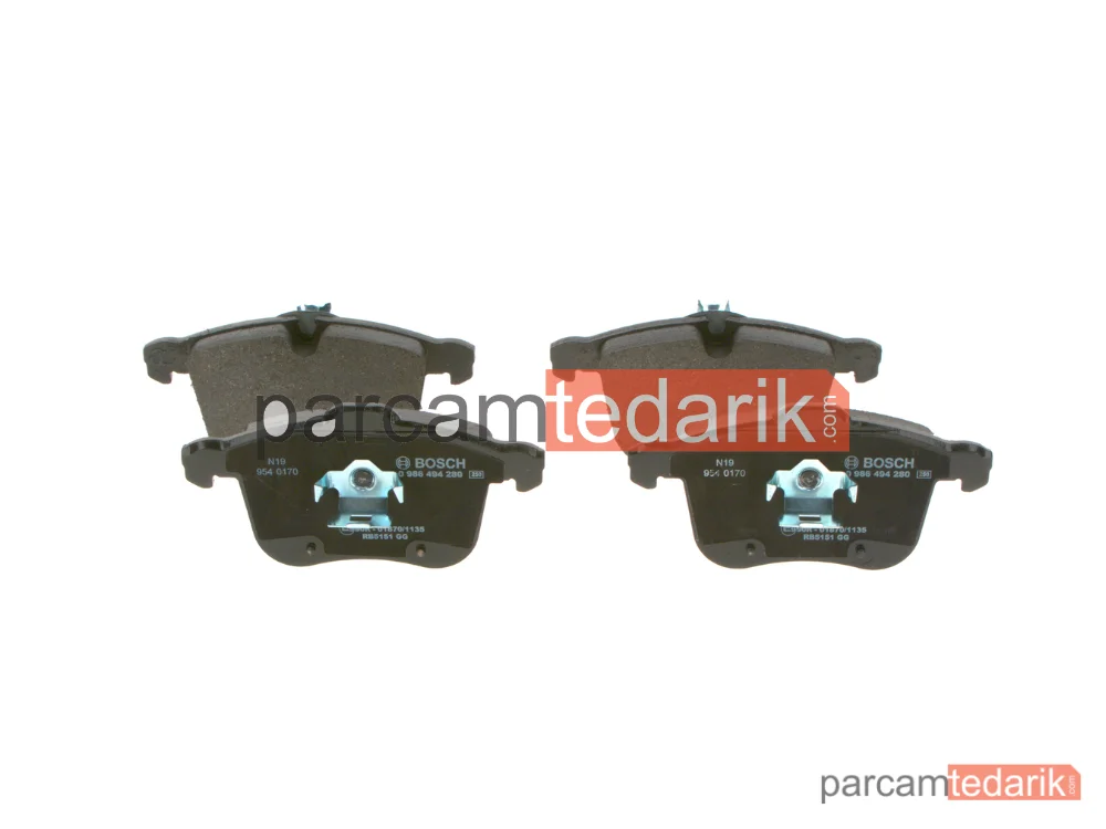 BOSCH 0986494280 | Fren Balatası (Ön) — Saab 9-3, Saab 9-3 Cabrio, Opel Vectra C Gts