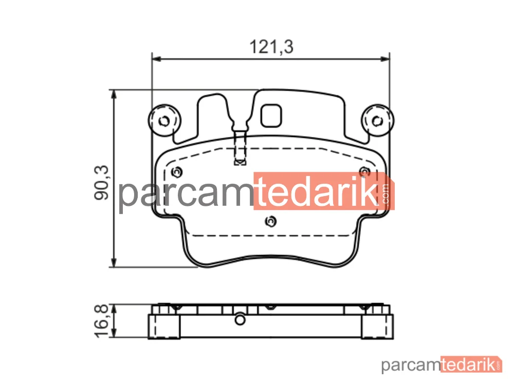 BOSCH 0986494281 | Fren Balatası (Ön) — Porsche 911 Cabrio, Porsche 911, Porsche Boxster