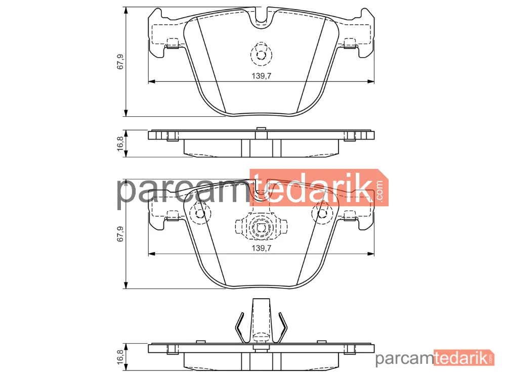 BOSCH 0986494294 | Fren Balatası (Arka) — BMW 7, BMW 5 Touring, BMW 5