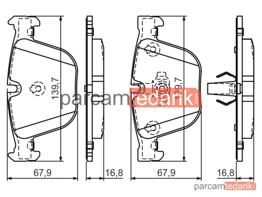 BOSCH 0986494294 | Fren Balatası (Arka) — BMW 7, BMW 5 Touring, BMW 5
