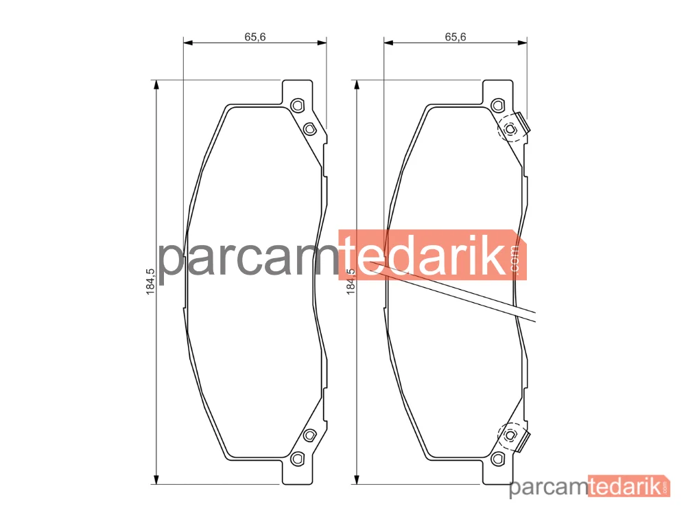 BOSCH 0986494298 | Fren Balatası (Ön) — Opel Insignia A, Opel Insignia A Country Tourer, Saab 9-5