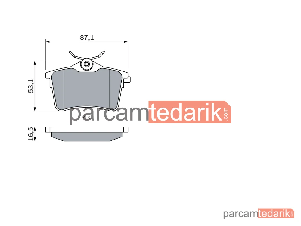 BOSCH 0986494304 | Fren Balatası (Arka) — Citroen Berlingo, Citroen Berlingo Multispace