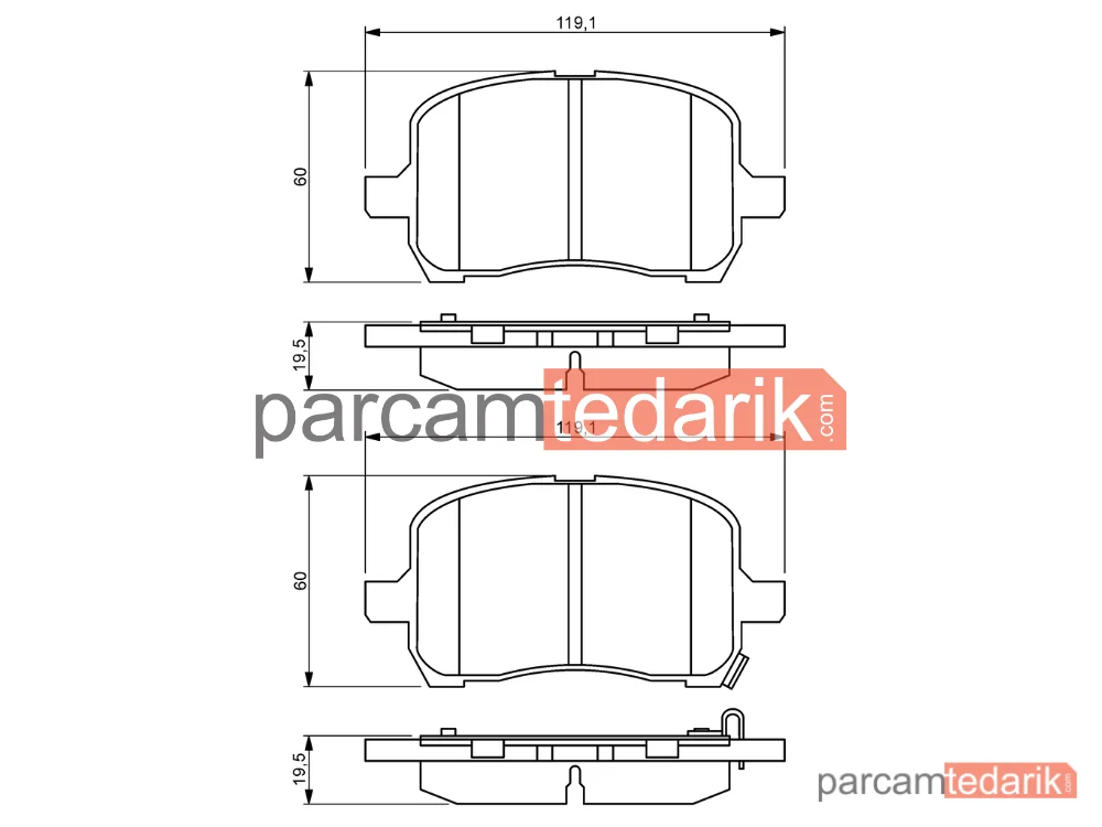 BOSCH 0986494306 | Fren Balatası (Ön) — Opel GT Cabrio