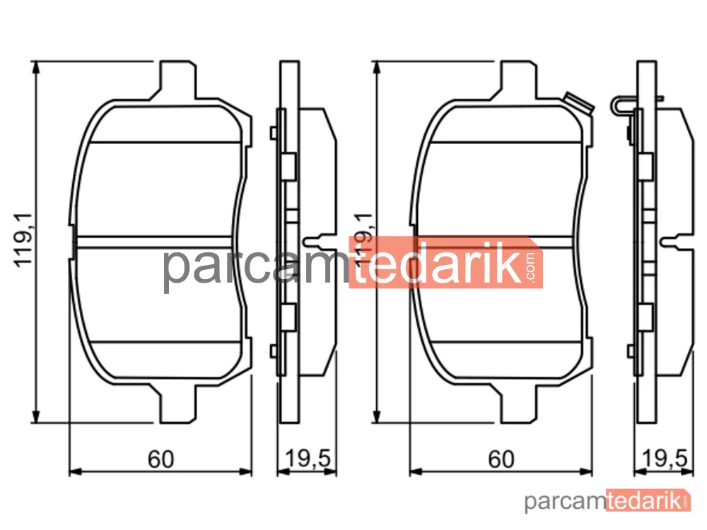BOSCH 0986494306 | Fren Balatası (Ön) — Opel GT Cabrio