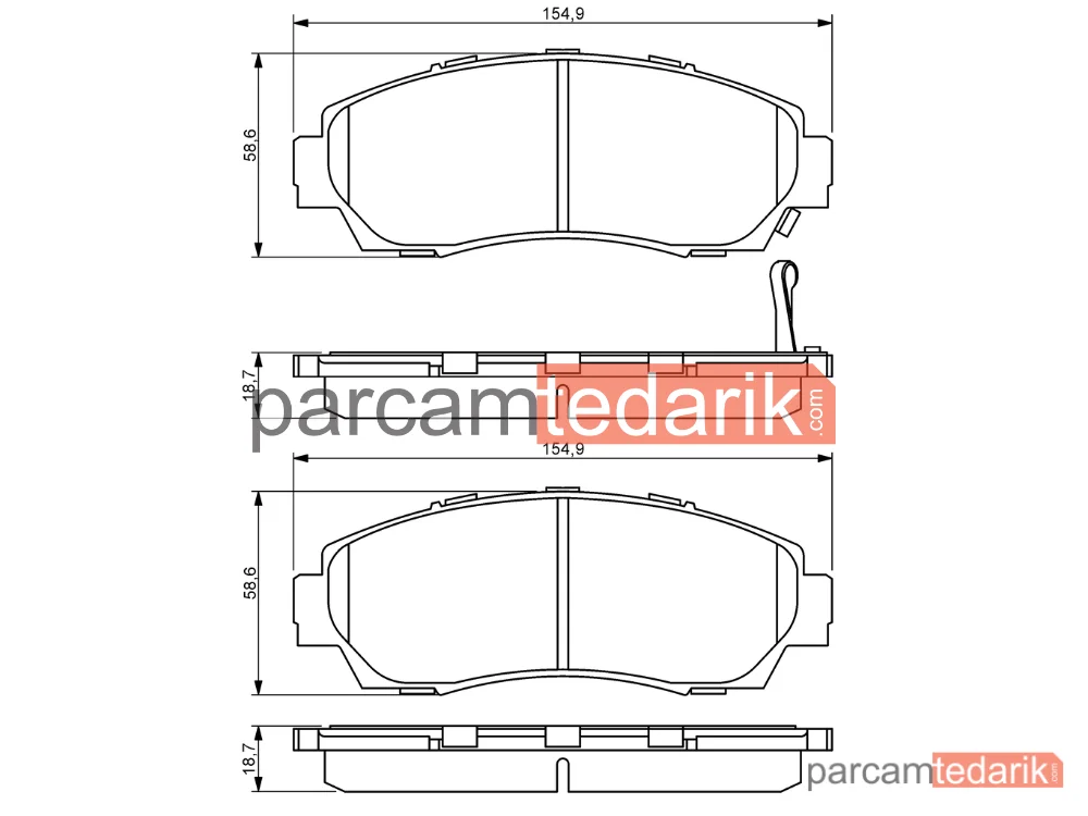 BOSCH 0986494308 | Fren Balatası — Honda Cr-V IV