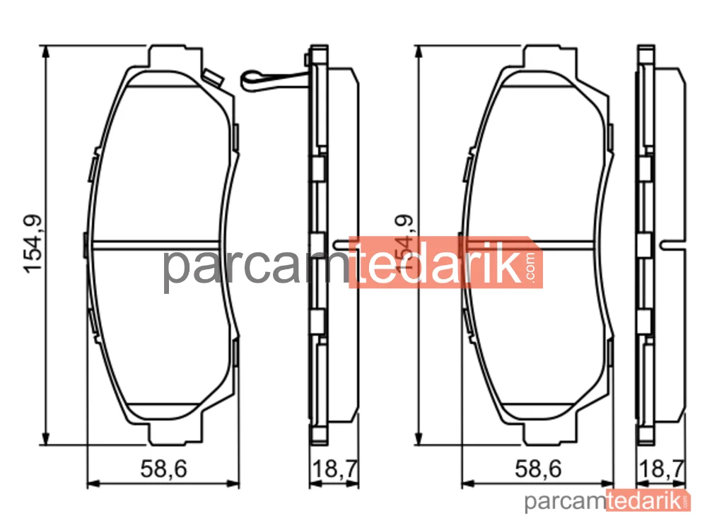 BOSCH 0986494308 | Fren Balatası — Honda Cr-V IV