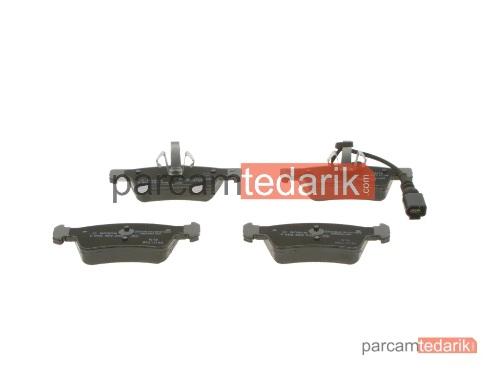 BOSCH 0986494309 | Fren Balatası (Arka) — VW Transporter T5, VW Multivan T5, VW Touareg