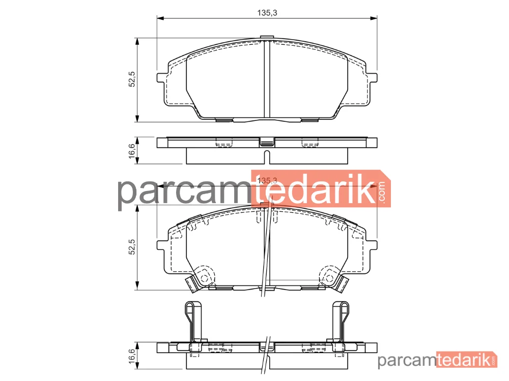 BOSCH 0986494311 | Fren Balatası (Ön) — Honda S2000