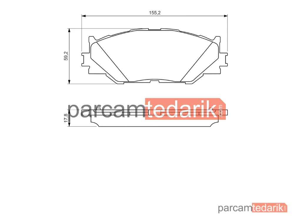 BOSCH 0986494316 | Fren Balatası (Ön) — Lexus IS II, Lexus IS III