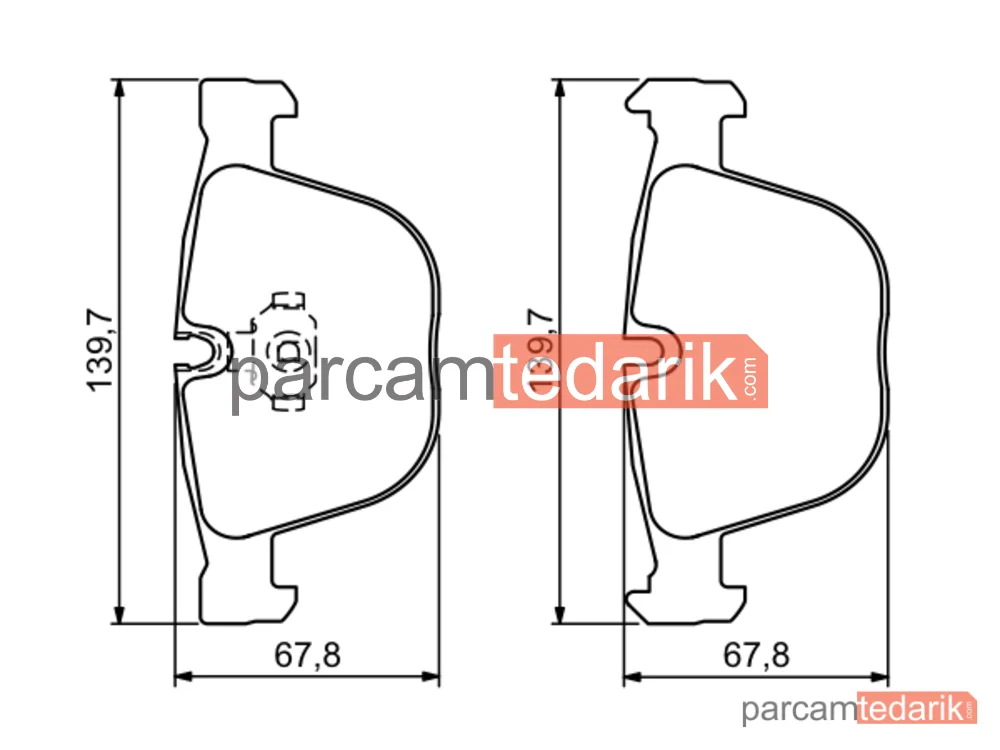 BOSCH 0986494325 | Fren Balatası (Arka) — BMW X5, BMW X6