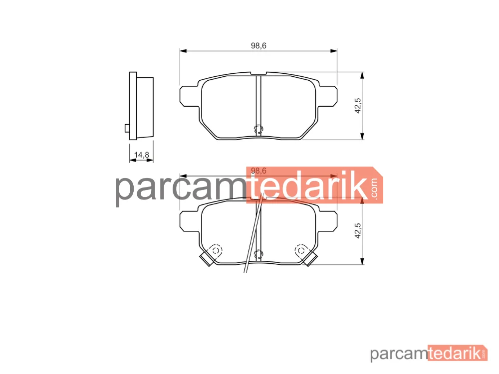BOSCH 0986494328 | Fren Balatası (Arka) — Toyota Corolla, Toyota IQ, Toyota Prius