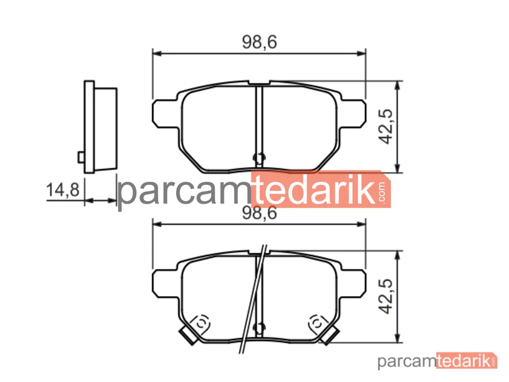 BOSCH 0986494328 | Fren Balatası (Arka) — Toyota Corolla, Toyota IQ, Toyota Prius