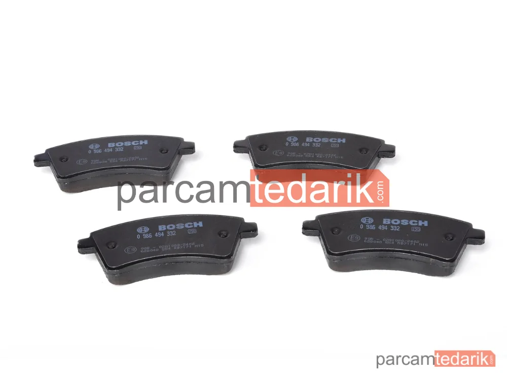 BOSCH 0986494332 | Fren Balatası (Ön) — Renault Kangoo Express, Renault Kangoo / Grand Kangoo II