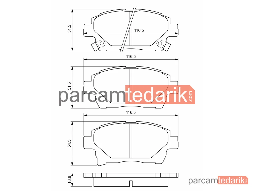 BOSCH 0986494333 | Fren Balatası (Ön) — Toyota IQ