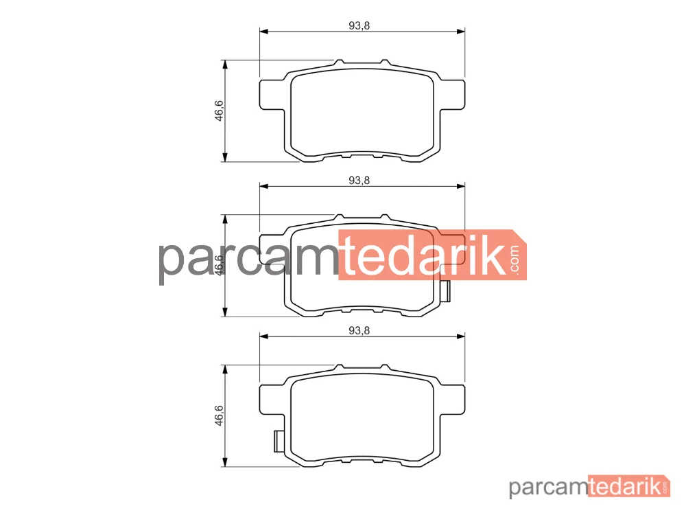 BOSCH 0986494338 | Fren Balatası (Arka) — Honda Accord VIII