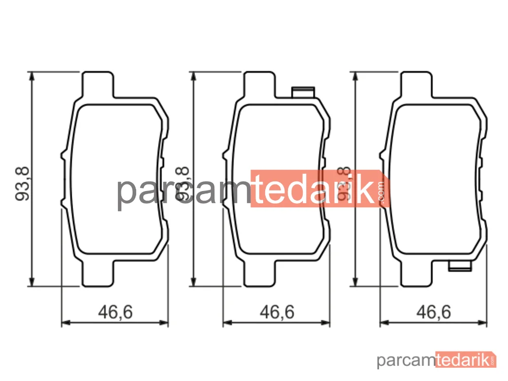 BOSCH 0986494338 | Fren Balatası (Arka) — Honda Accord VIII