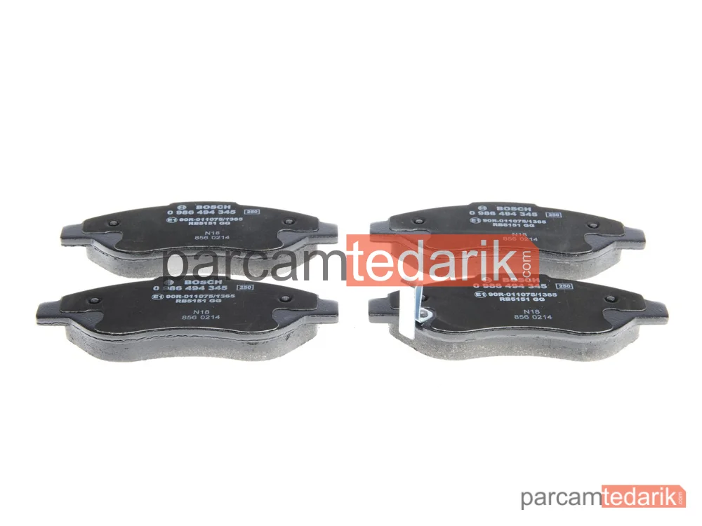 BOSCH 0986494345 | Fren Balatası — Opel Corsa D