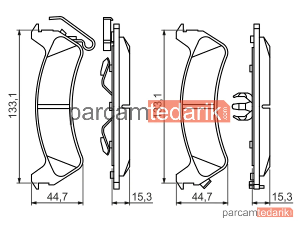 BOSCH 0986494348 | Fren Balatası (Arka) — Jeep Grand Cherokee I