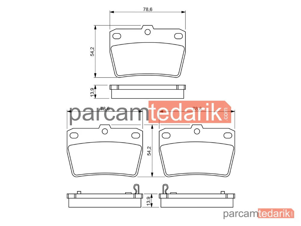 BOSCH 0986494350 | Fren Balatası (Arka) — Toyota Rav 4 II, Chery Tiggo, Toyota Rav 4 I Cabrio